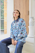 SAAMU ITM Long Sleeve Shirt Denim Collar