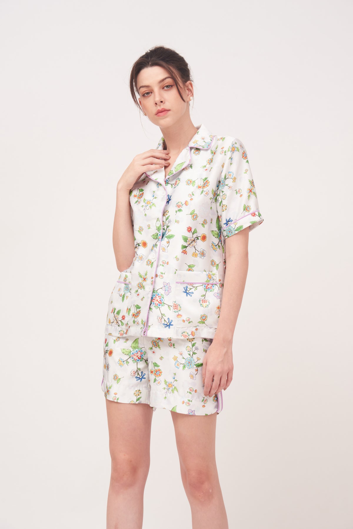 SAAMU KR Pajamas Short Sleeve Shirt