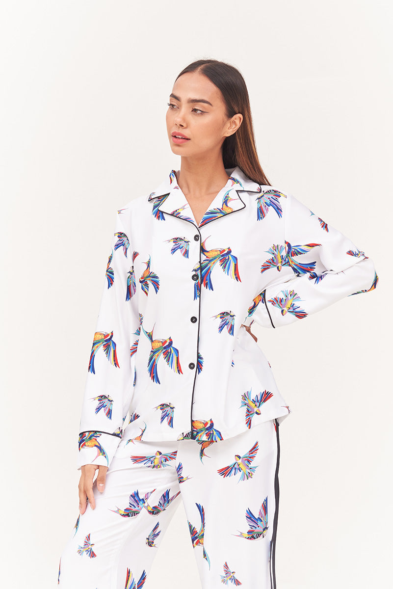 SAAMU PK PJ Long SL White