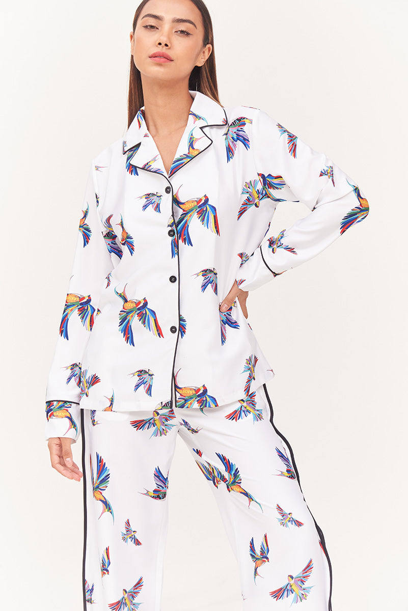 SAAMU PK PJ Long SL White